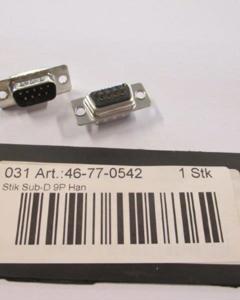 Socket Sub-D 9P Male